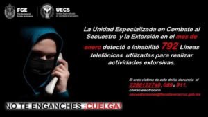 Inhabilitan en Veracruz 792 líneas telefónicas utilizadas para la extorsión