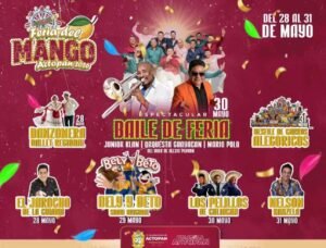 Del 28 al 31 de mayo, Actopan celebra Feria del Mango 2026