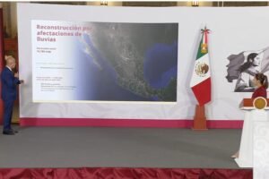 En abril inician obras en puentes afectados por las lluvias en Veracruz: Sheinbaum